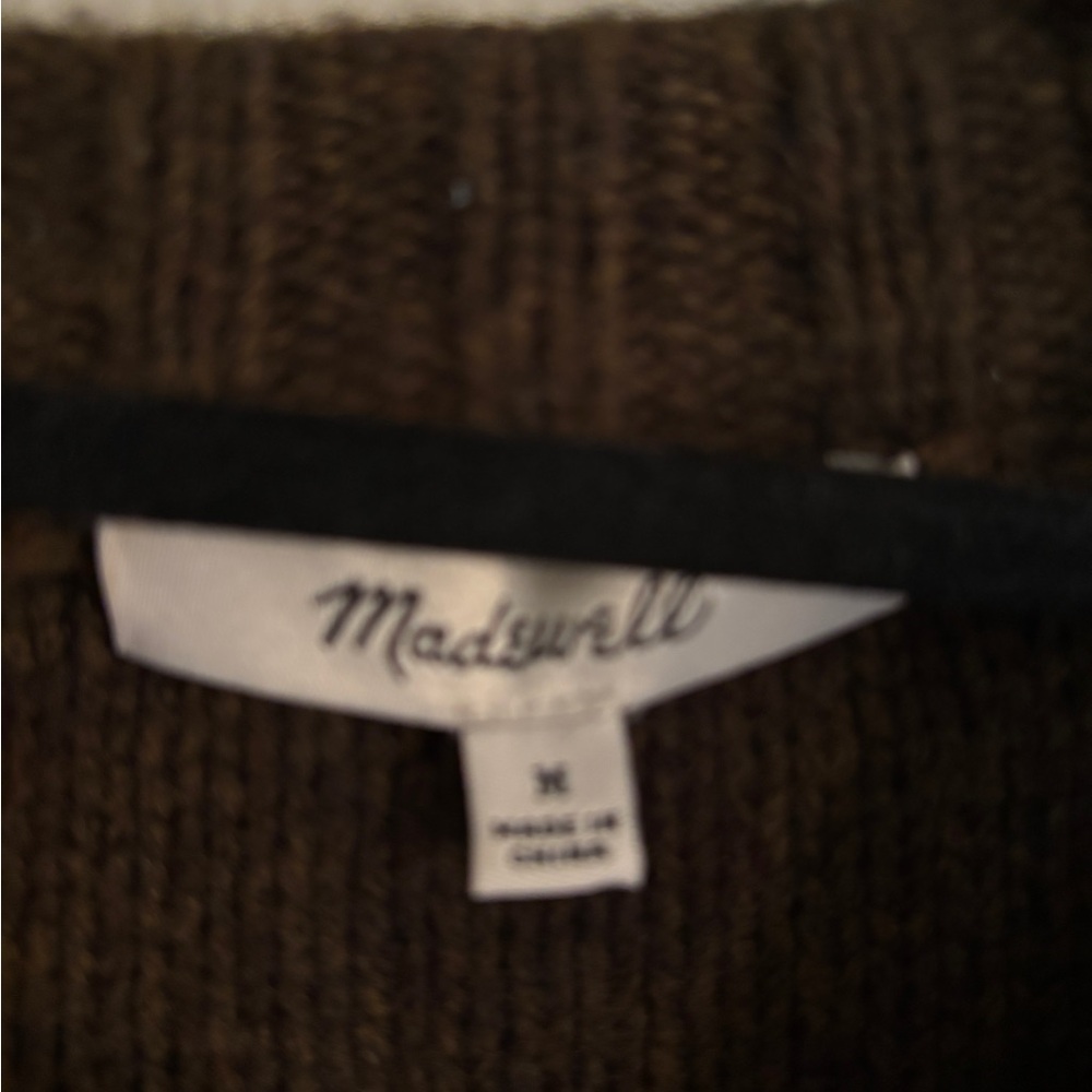 Madewell Olive Floral Knit Cardigan - Picture 2 of 2